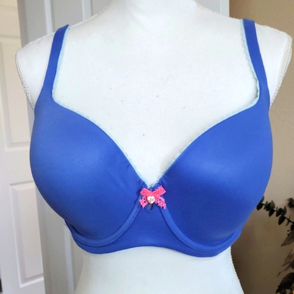 Victoria's Secret Blue Bra with Pink Bow